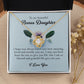 To My Beautiful Bonus Daughter, Love Knot Necklace