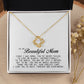 To My Beautiful Mom Love Knot Necklace