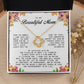 To my Beautiful Mom, Mother's Day Gift, Love Knot Necklace