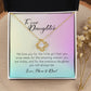 To Our Daughter, Love Knot Necklace