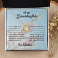 To My Granddaughter, Love Knot Necklace