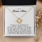 To My Bonus Mom, Love Knot Necklace
