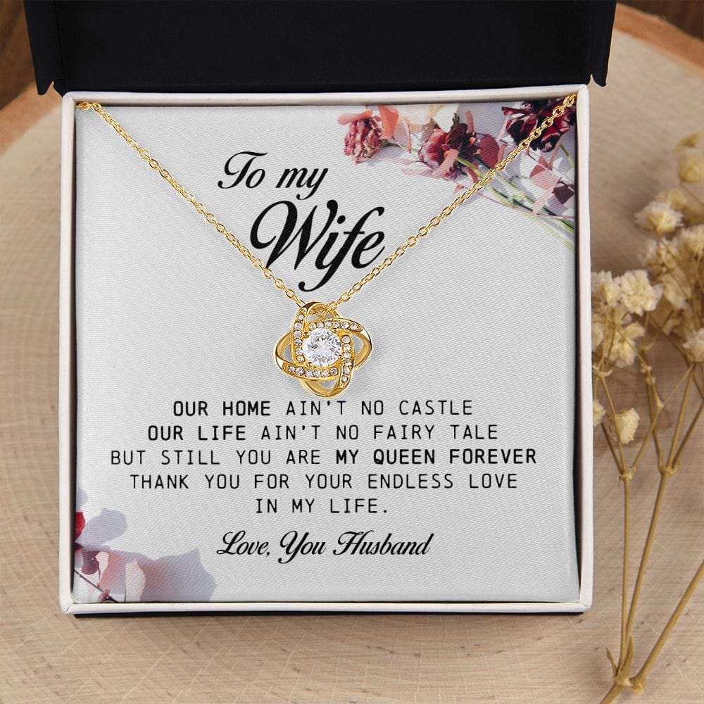 To My Wife, Love Knot Necklace