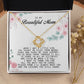 To my Beautiful Mom, Mother's Day Gift, Love Knot Necklace