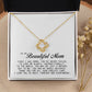 To my Beautiful Mom, Love Knot Necklace, Mother's Day Gift