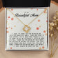 To My Beautiful Mom, Love Knot Necklace