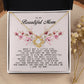 To my Beautiful Mom, Mother's Day Gift, Love Knot Necklace