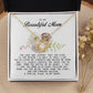 To My Beautiful Mom Love Knot Necklace