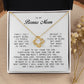 To My Bonus Mom, Love Knot Necklace