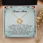 To My Bonus Mom, Love Knot Necklace