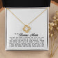 To My Bonus Mom, Love Knot Necklace