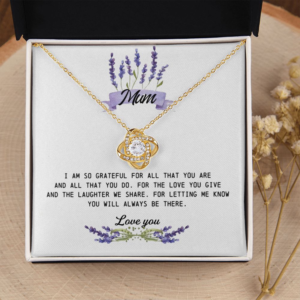 Mum Gift, Love Knot Necklace