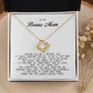 To My Bonus Mom, Love Knot Necklace