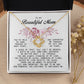 To My Beautiful Mom Love Knot Necklace