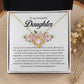 To My Beautiful Daughter, Love Knot Necklace