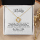 Mommy to Be Gift, Love Knot Necklace, Mother's Day Gift, For Pregnant Mom