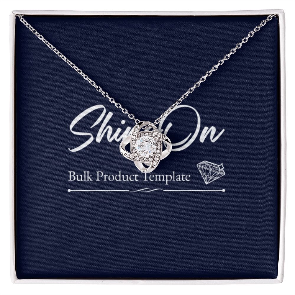 Love Knot Necklace 18K GOLD Template
