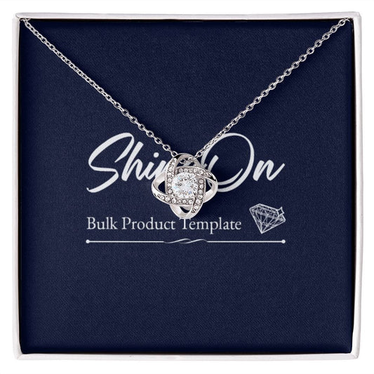 Love Knot Necklace 18K GOLD Template