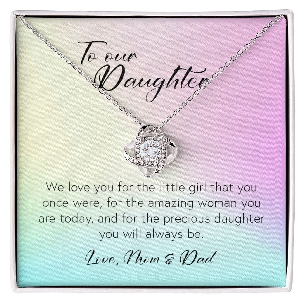 To Our Daughter, Love Knot Necklace