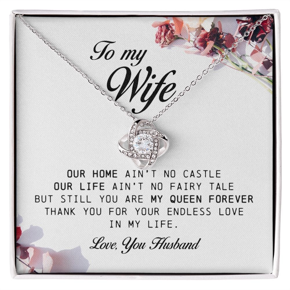 To My Wife, Love Knot Necklace