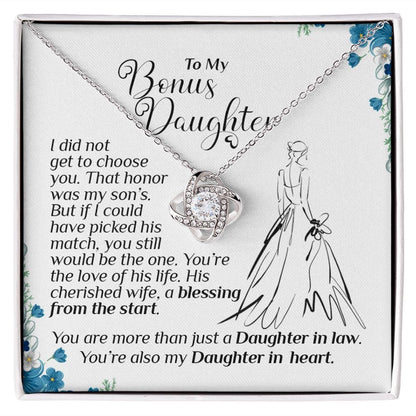 To My Bonus Daughter, Daughter-In-Law Gift On Wedding Day, Future Daughter In Law, Gift For Bride From Mother & Father In Law