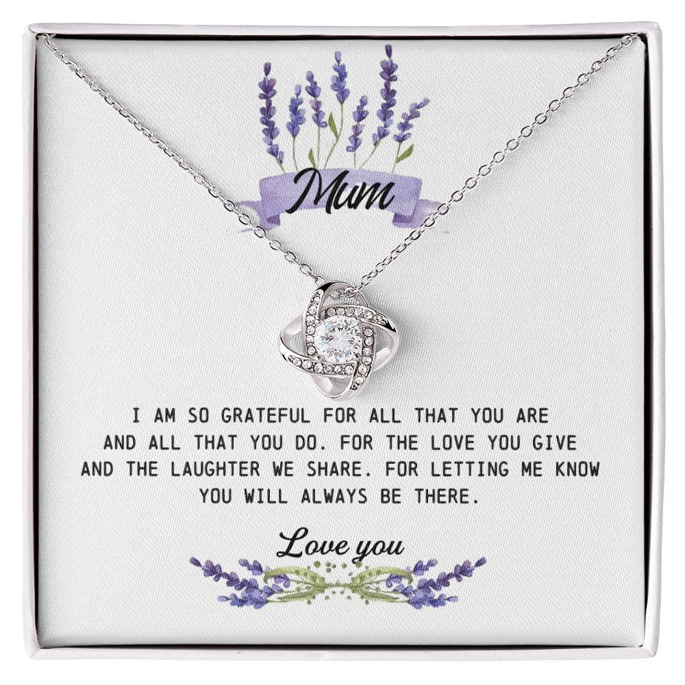 Mum Gift, Love Knot Necklace