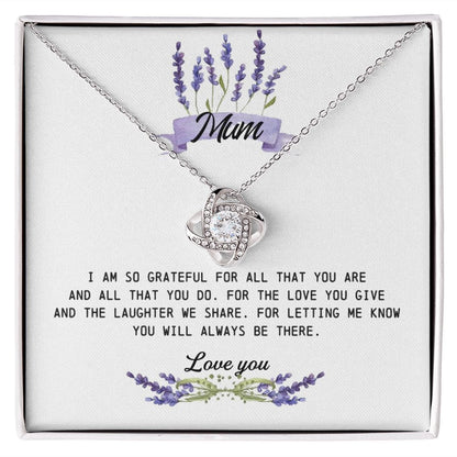Mum Gift, Love Knot Necklace