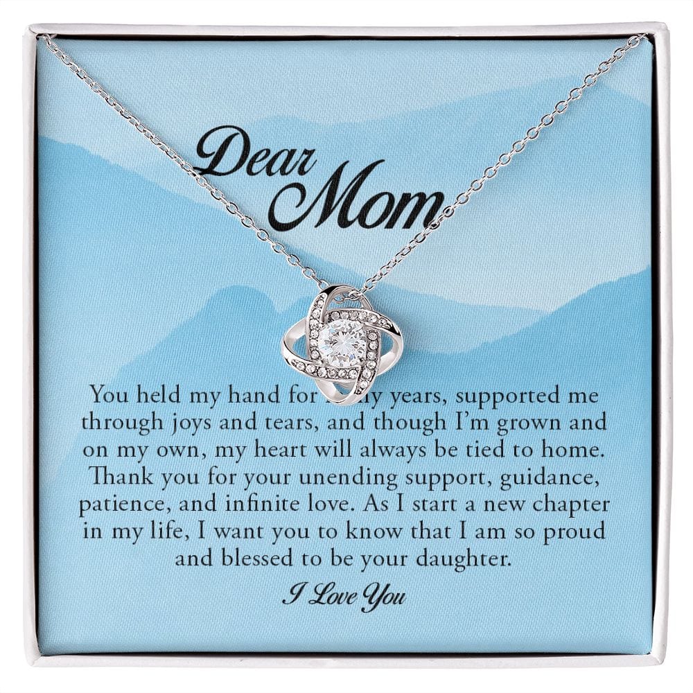 Dear Mom, Love Knot Necklace