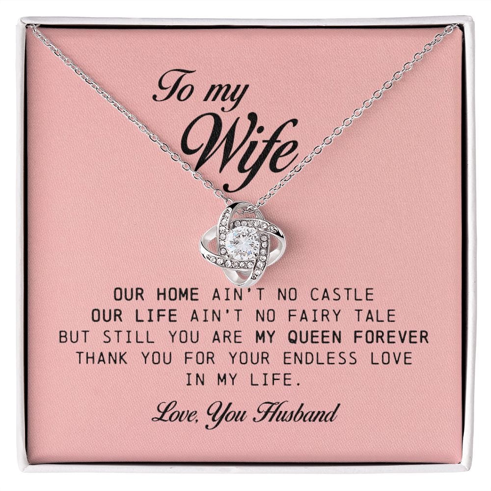 To My Wife, Love Knot Necklace