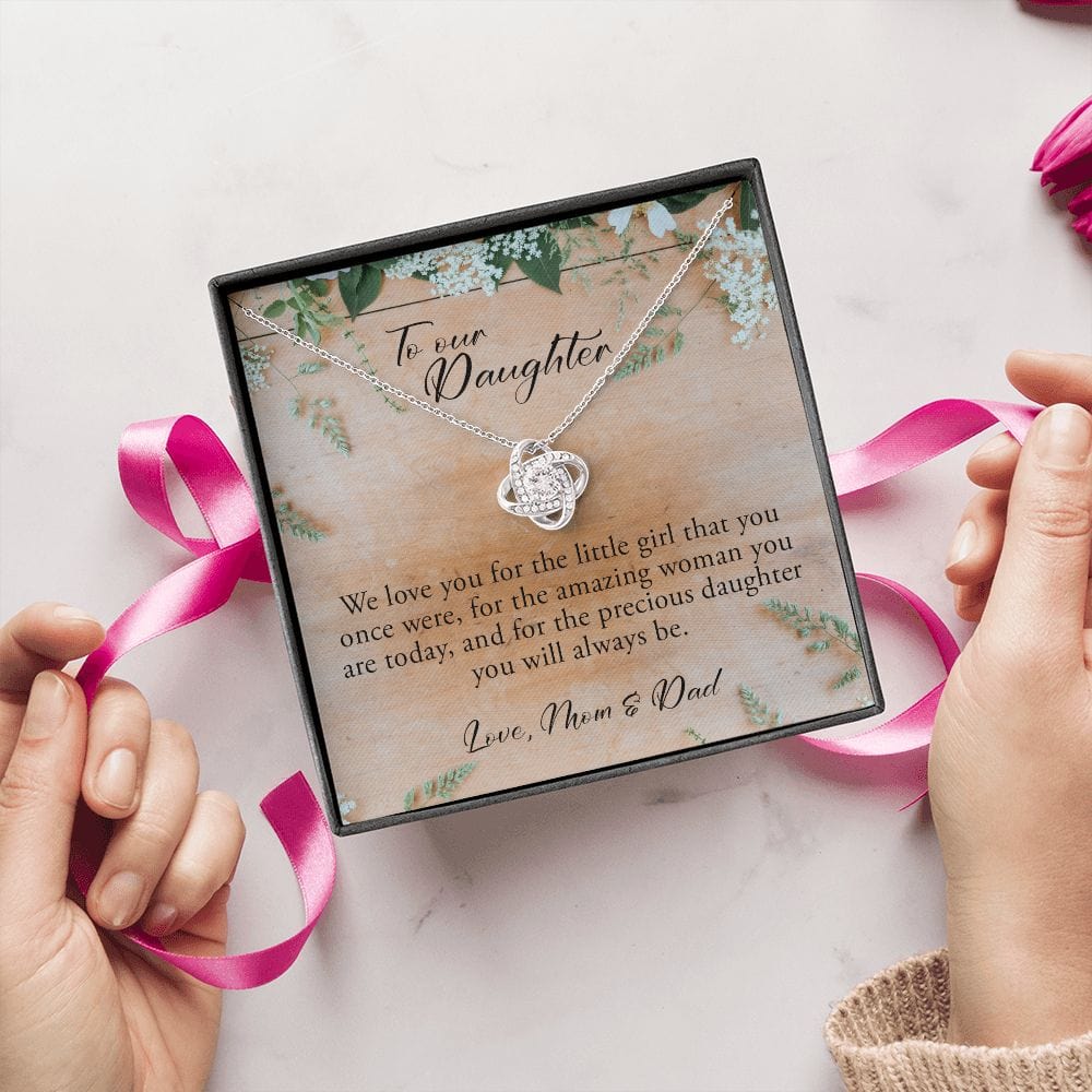 To Our Daughter, Love Knot Necklace