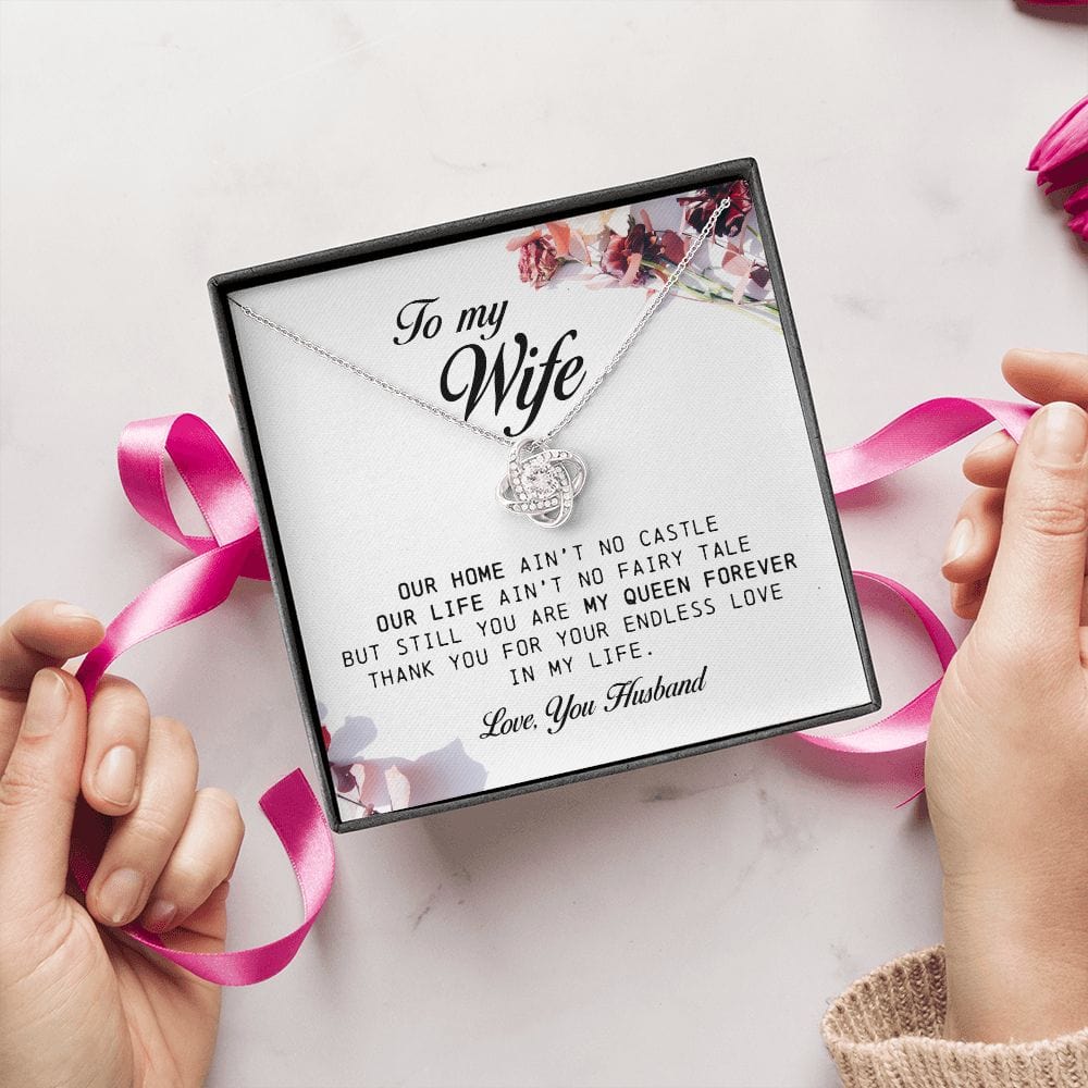 To My Wife, Love Knot Necklace