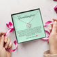 To My Granddaughter, Love Knot Necklace