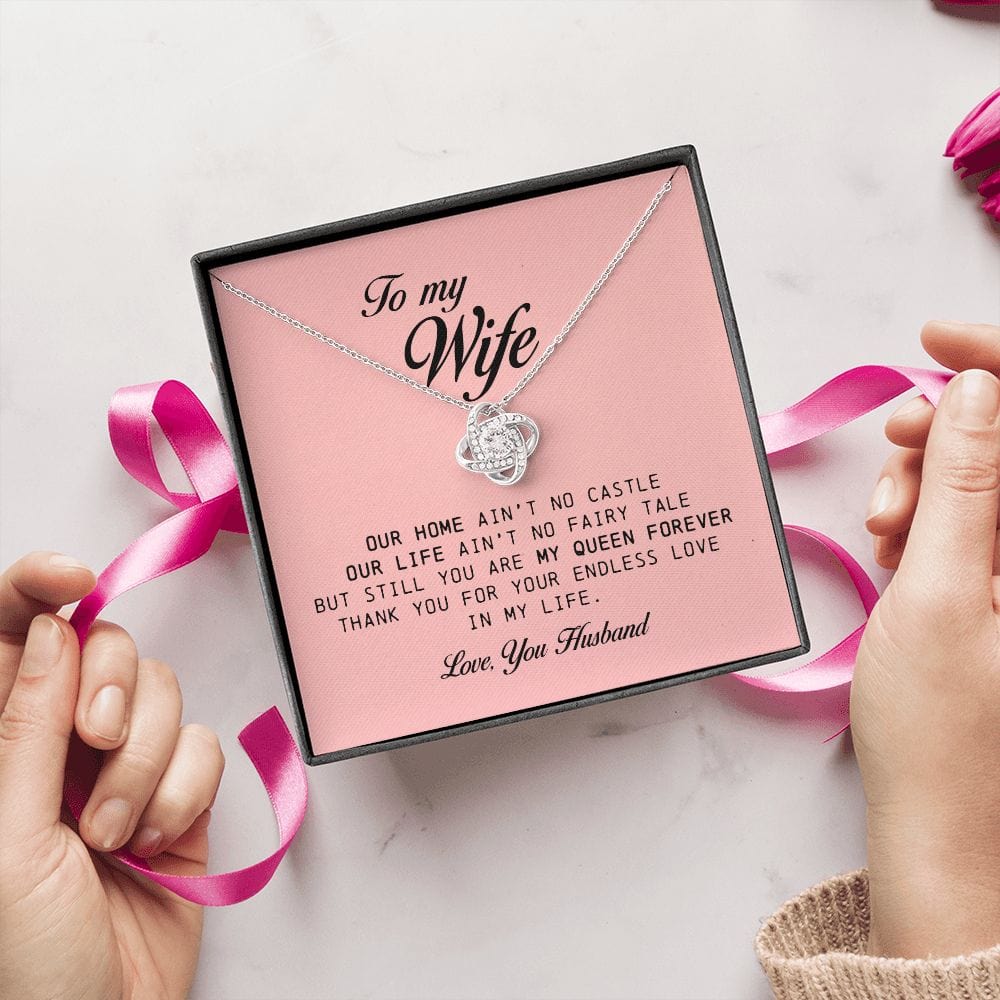 To My Wife, Love Knot Necklace