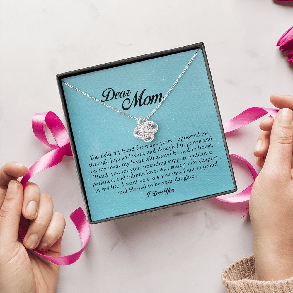 Dear Mom, Love Knot Necklace