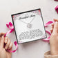 To My Beautiful Mom Love Knot Necklace