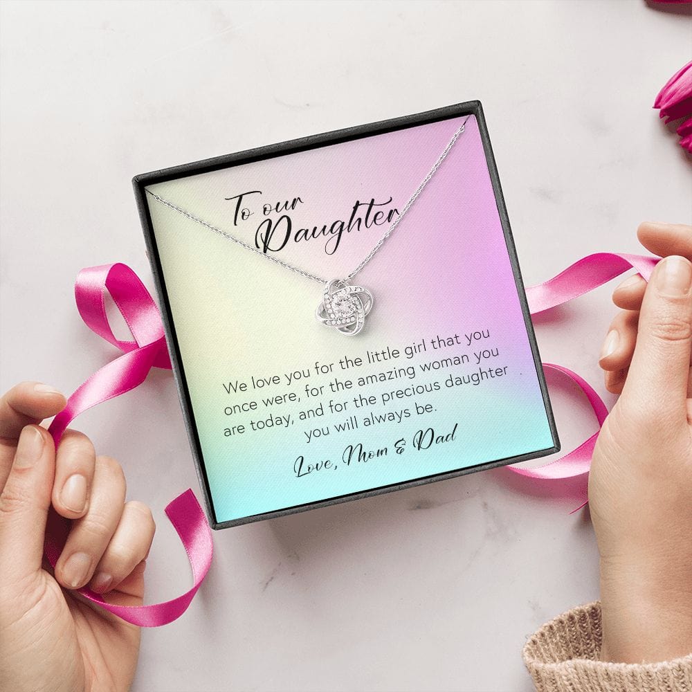 To Our Daughter, Love Knot Necklace