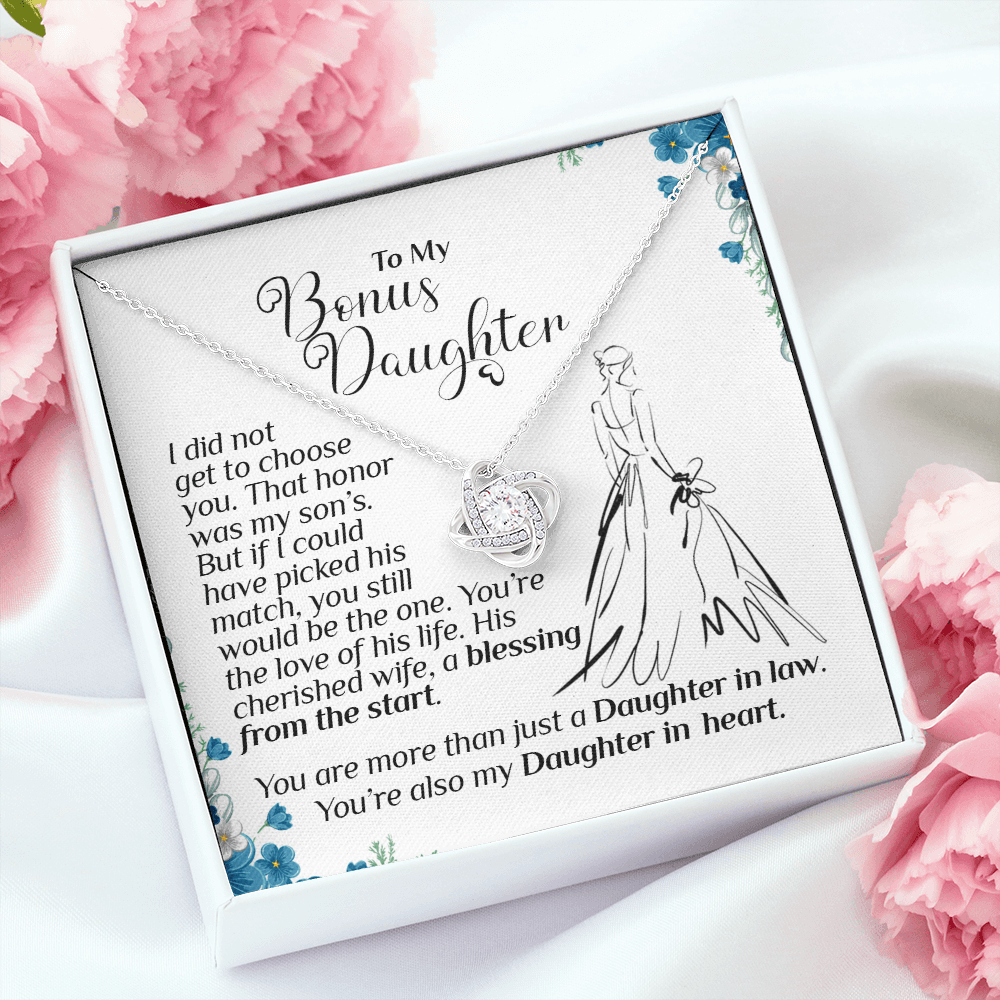 To My Bonus Daughter, Daughter-In-Law Gift On Wedding Day, Future Daughter In Law, Gift For Bride From Mother & Father In Law