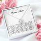 To My Bonus Mom, Love Knot Necklace