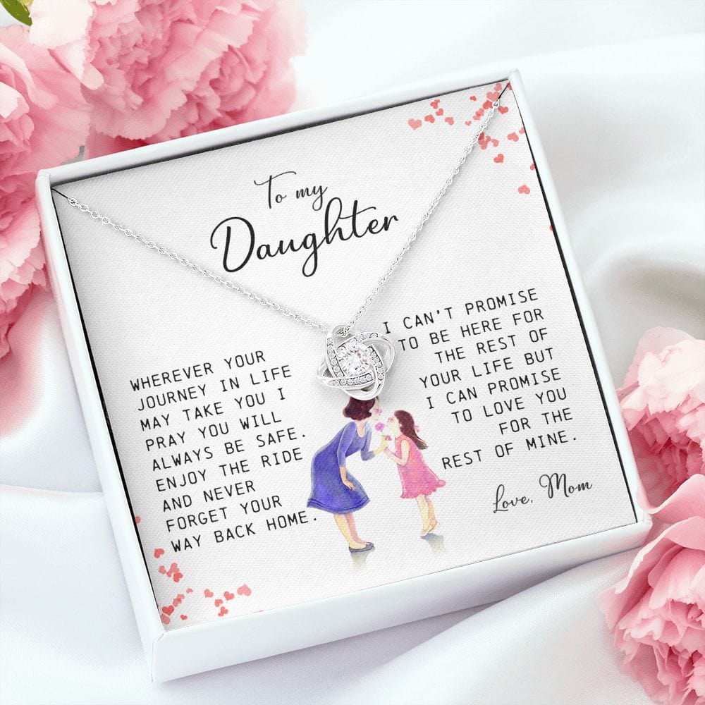 To My Daughter, Love Knot Necklace