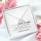 To My Beautiful Bonus Daughter, Love Knot Necklace