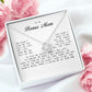 To My Bonus Mom, Love Knot Necklace