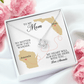 To My Mom Gift, Love Knot Necklace