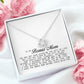 To My Bonus Mom, Love Knot Necklace