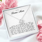 To My Bonus Mom, Love Knot Necklace