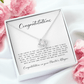 Congratulations on Your Master's Degree, Love Knot Necklace