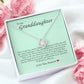 To My Granddaughter, Love Knot Necklace