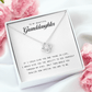 To My Beautiful Granddaughter, Love Knot Necklace,