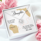 To My Daughter Gift, Love Knot Necklace, Mother Daughter Long Distance Gift