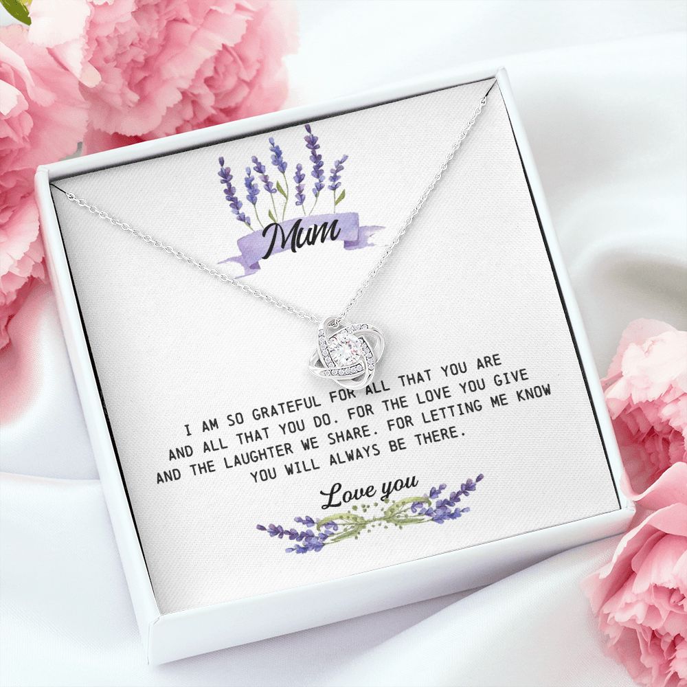Mum Gift, Love Knot Necklace