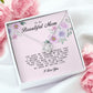 To my Beautiful Mom, Mother's Day Gift, Love Knot Necklace